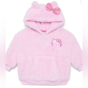 BRAND NEW Hello Kitty Toddler Girls Plush Cosplay Hoodie, Size 3T